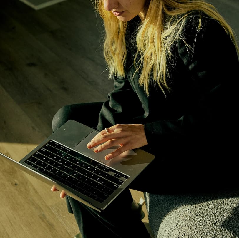 Tenant reviewing emails